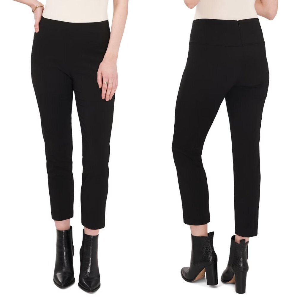NWT Vince Camuto Cropped Skinny Trousers in Black Sz. 22W